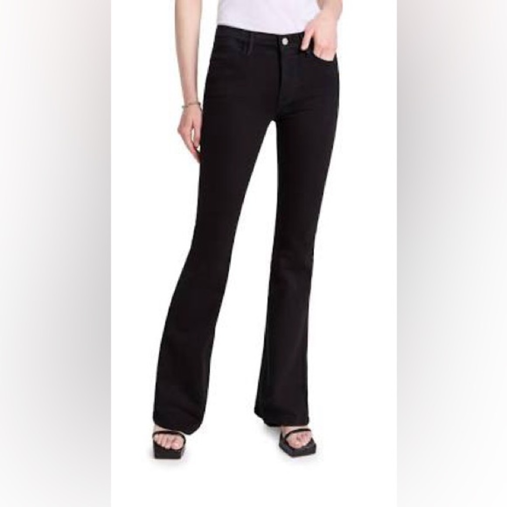 Frame le high flare black jeans size 29